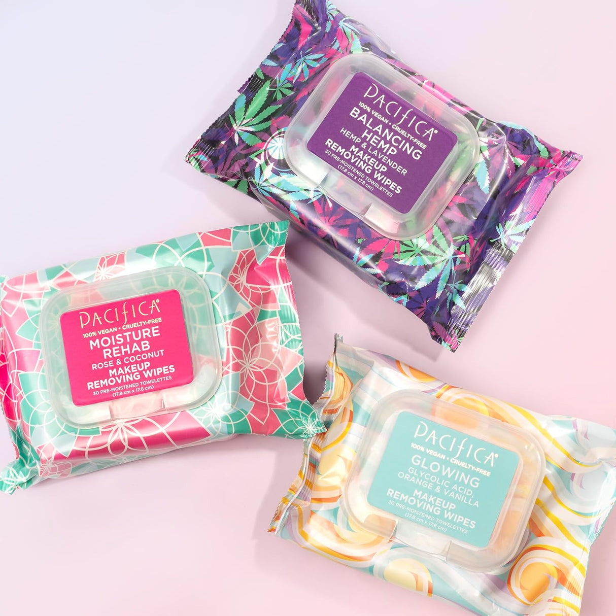 Pacifica Moisture Rehab Makeup Removing Wipes - Rose & Coconut-687735304216-LR-340409-7-LR eShop