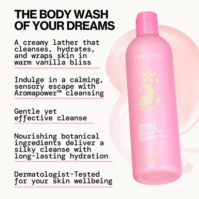 Pacifica Super Hydrating Body Wash - Vanilla Crystal, 12 oz-687735624345-LR-362413-4-LR eShop