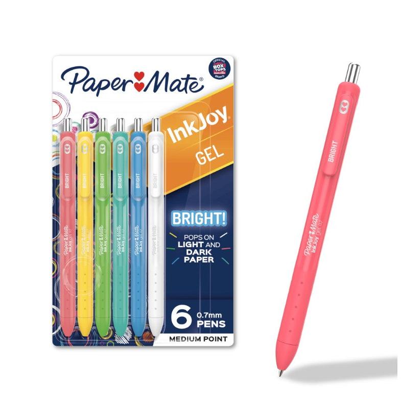 Paper Mate Inkjoy Gel Bright! Medium Point Pens, 6 count-716412104938-LR-359434-1-LR eShop