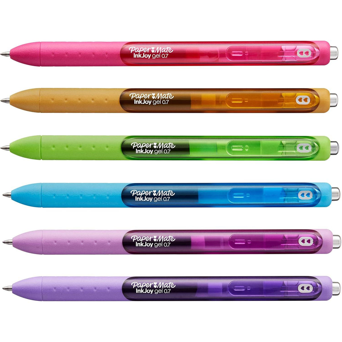 Paper Mate Inkjoy Gel Medium Point Pens - Assorted Pastels, 6 count-716411936424-LR-359432-2-LR eShop