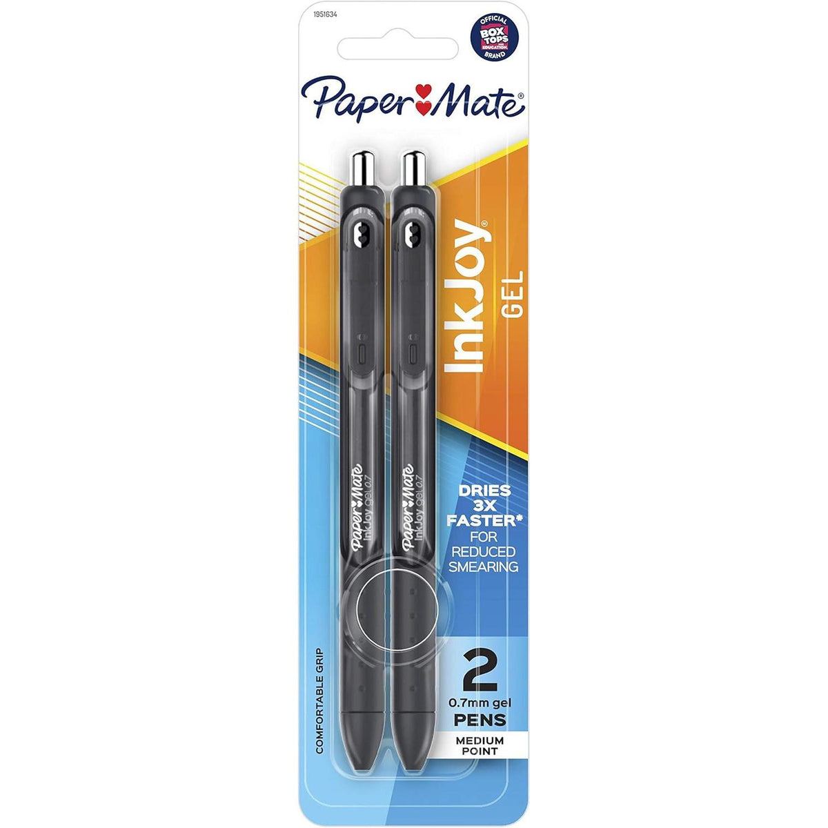 Paper Mate InkJoy Medium Point Retractable Gel Pens - Black, 2 Count-071641100633-LR-354807-1-LR eShop