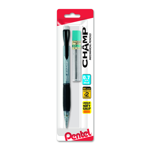 Pentel CHAMP Starter Set Automatic Pencil with Lead - Assorted Barrel Colors, 1 count-072512054628-LR-148095-1-LR eShop