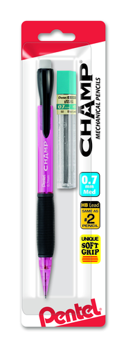 Pentel CHAMP Starter Set Automatic Pencil with Lead - Assorted Barrel Colors, 1 count-072512054628-LR-148095-3-LR eShop