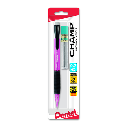 Pentel CHAMP Starter Set Automatic Pencil with Lead - Assorted Barrel Colors, 1 count-072512054628-LR-148095-3-LR eShop
