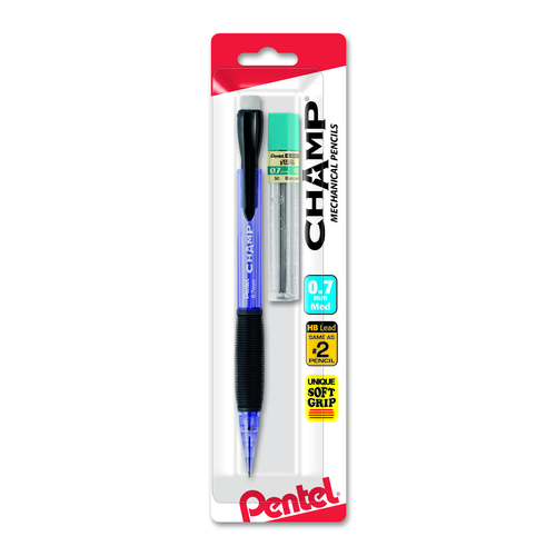 Pentel CHAMP Starter Set Automatic Pencil with Lead - Assorted Barrel Colors, 1 count-072512054628-LR-148095-4-LR eShop