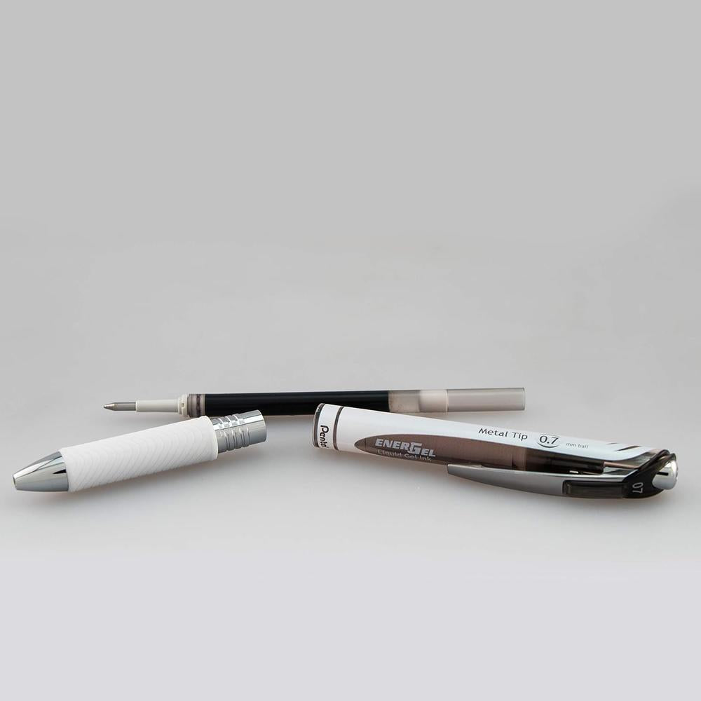Pentel EnerGel Pearl Retractable Liquid Gel Pen, Medium Line - Black Ink, 2 count-072512251584-LR-315855-5-LR eShop