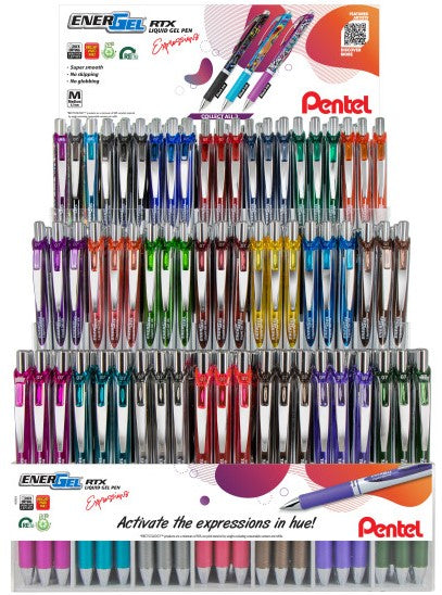 Pentel EnerGel RTX Retractable Liquid Gel Pen Display, CLD 252 Piece Display-072512287040-LR-349781-1-LR eShop