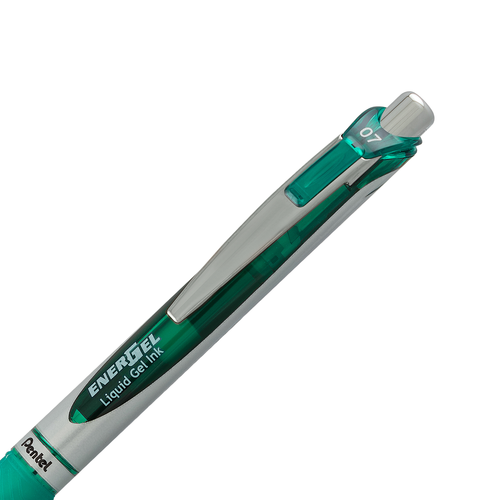 Pentel EnerGel RTX Retractable Liquid Gel Pen, Medium Line - Green Ink, 1 count-072512200636-LR-324420-12-LR eShop