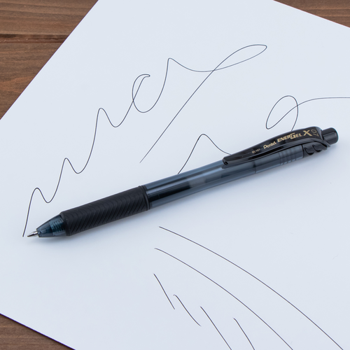 Pentel EnerGel-X Retractable Liquid Gel Pen, Medium Line - Black Ink, 2 count-072512243763-LR-271397-4-LR eShop