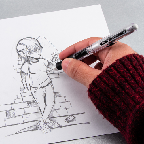 Pentel Quick Click Mechanical Pencil With Lead and Eraser Refills, 0.5 mm - Assorted Colors, 2 count-072512269503-LR-325285-6-LR eShop