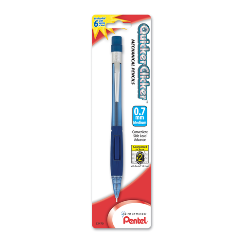 Pentel Quicker Clicker Automatic Pencil, 0.7mm - Assorted Colors, 1 count-072512534700-LR-49718-1-LR eShop