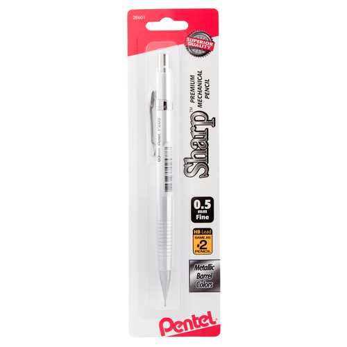 Pentel Sharp Mechanical Pencil, 0.5mm - Assorted Metallic Barrels, 1 count-072512266014-LR-326250-13-LR eShop