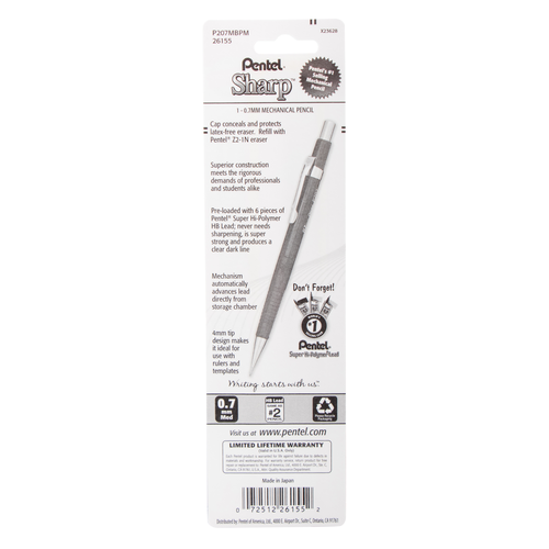 Pentel Sharp Mechanical Pencil - Assorted Metallic Barrels, 1 count-072512261552-LR-325283-7-LR eShop
