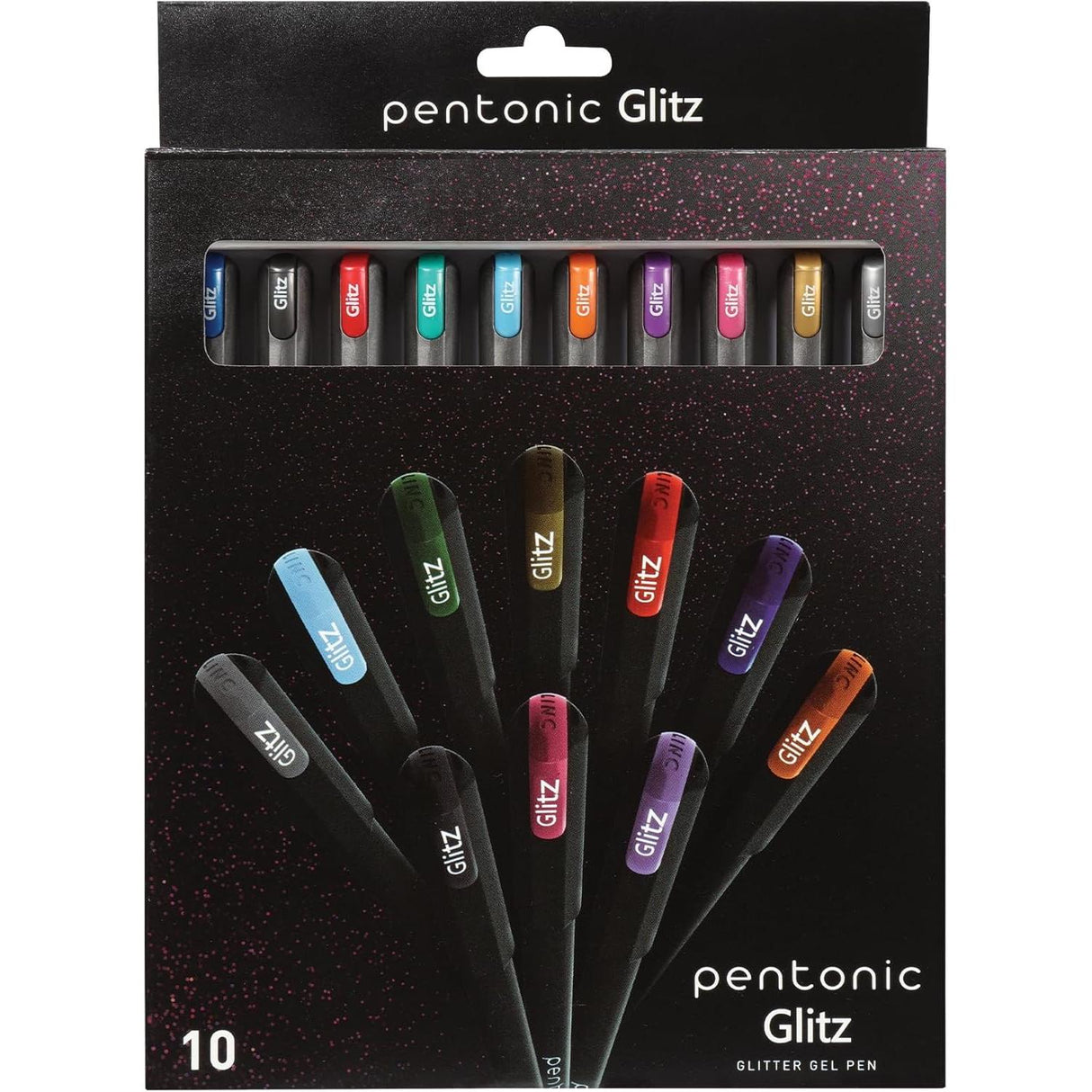 Pentonic Glitter Gel Pens - Assorted, 10 Count-802917285613-LR-358080-1-LR eShop