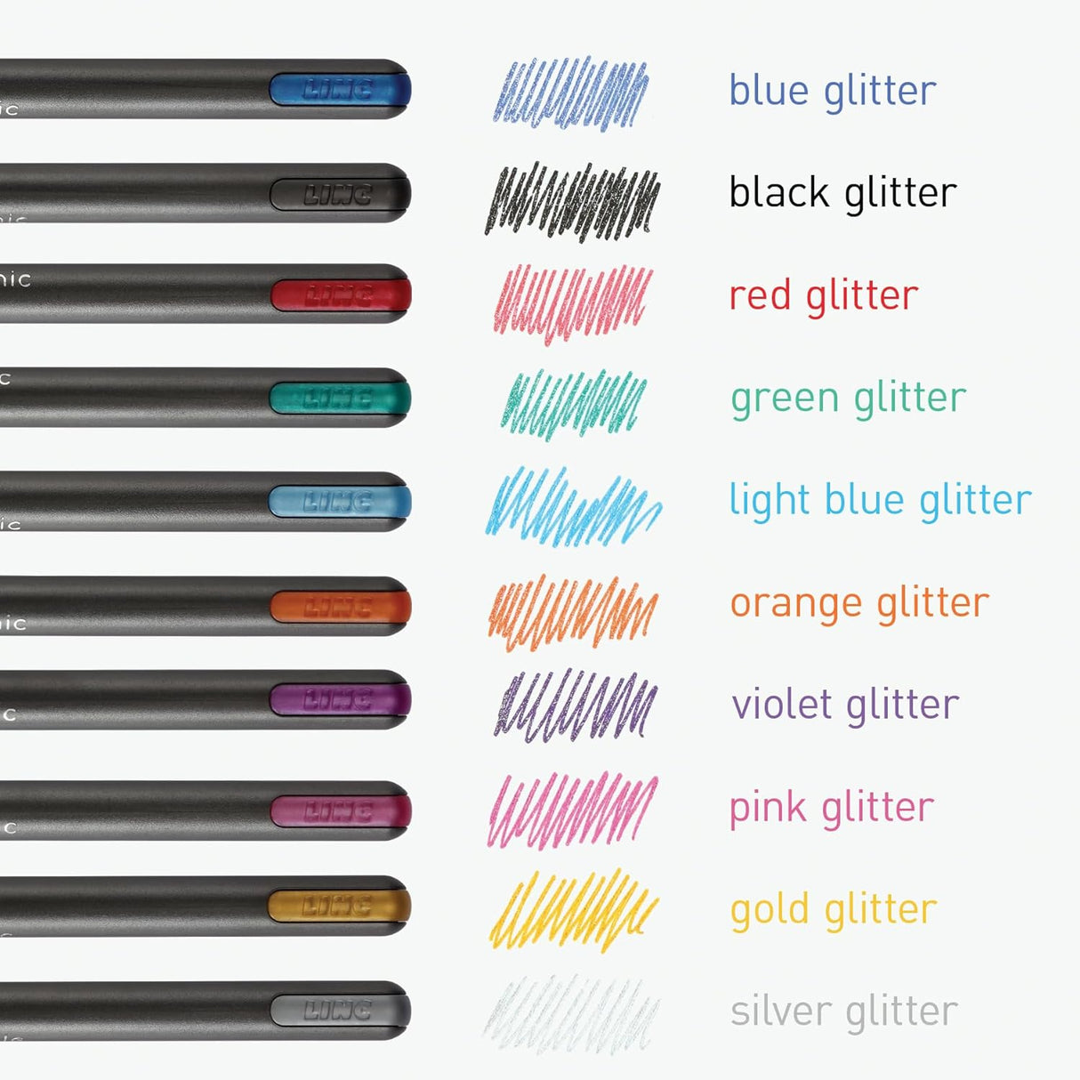 Pentonic Glitter Gel Pens - Assorted, 10 Count-802917285613-LR-358080-2-LR eShop