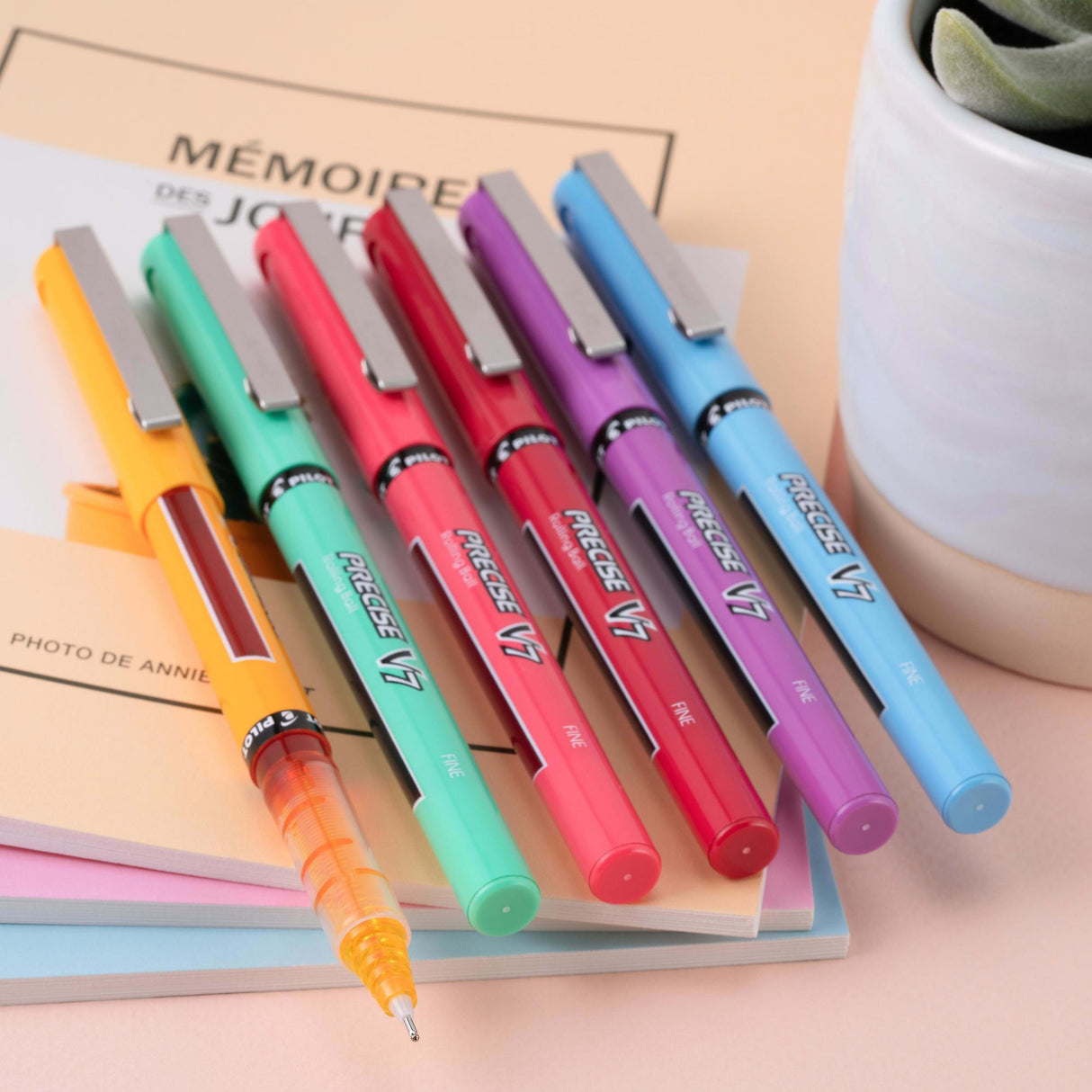 Pilot Precise V7 Harmony Rolling Ball Pens, Fine Point, 0.7 mm, Assorted 2pk-072838182777-LR-363092-7-LR eShop
