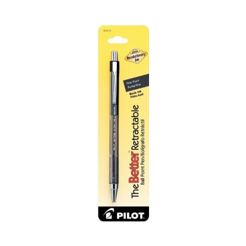 Pilot The Better Retractable Ball Point Pens, Medium Point (1.0mm), Black, 1 Count-072838300102-LR-100111-1-LR eShop
