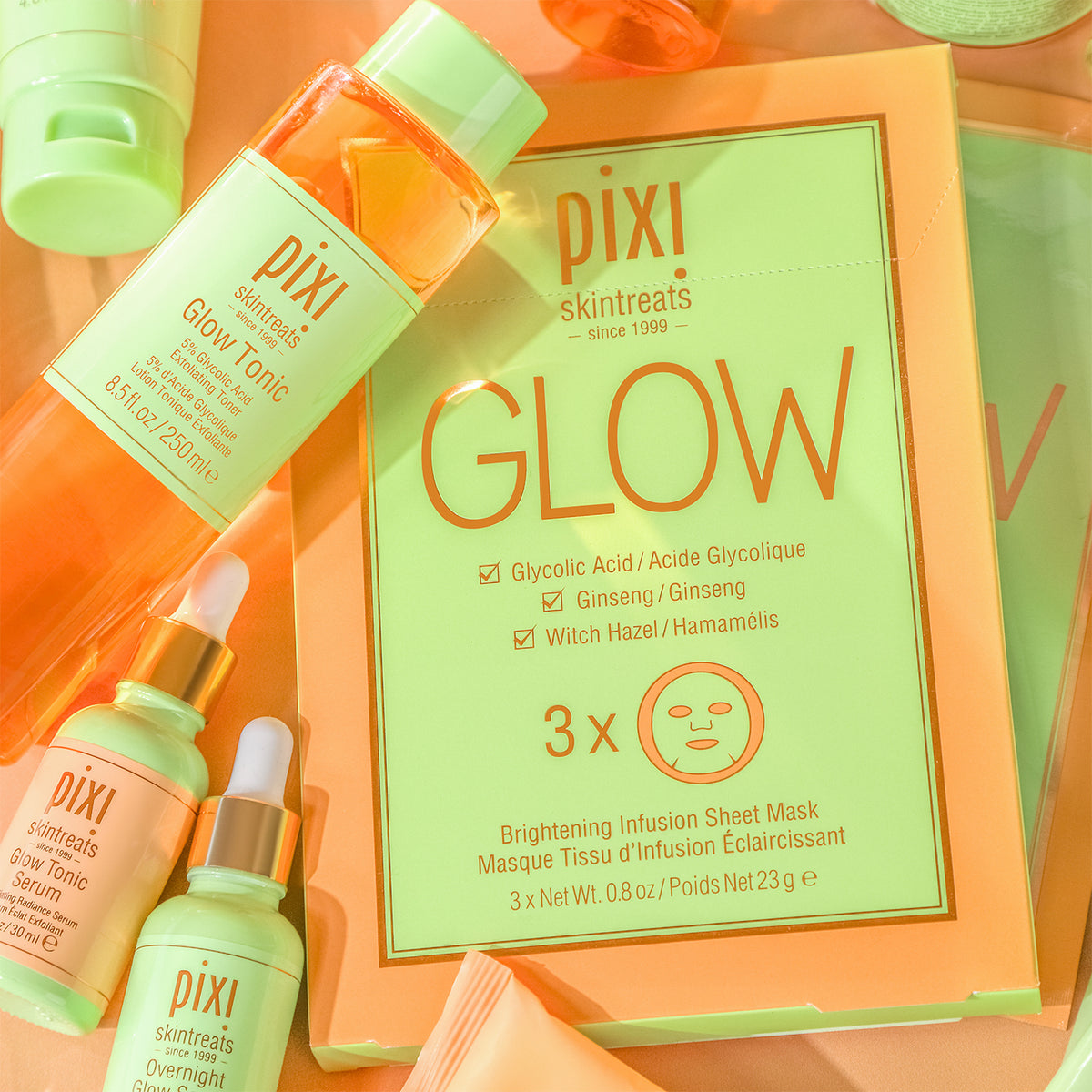 pixi GLOW Glycolic Boost Sheet Mask, 3 count-885190822089-LR-362198-3-LR eShop