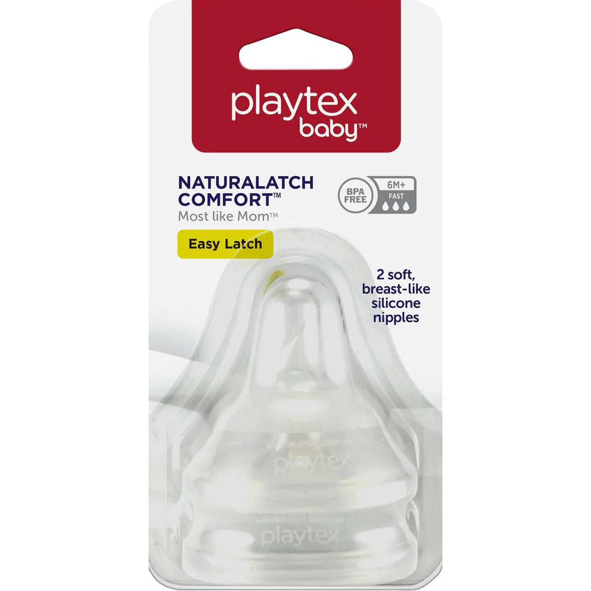 Playtex Baby NaturaLatch Silicone Baby Bottle Nipples Medium Flow, 2 pack-078300060161-LR-356018-1-LR eShop