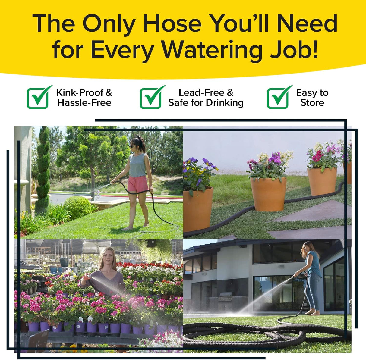 Pocket Hose Silver Bullet Pocket Garden Hose, 50 feet-097298072345-LR-340925-7-LR eShop