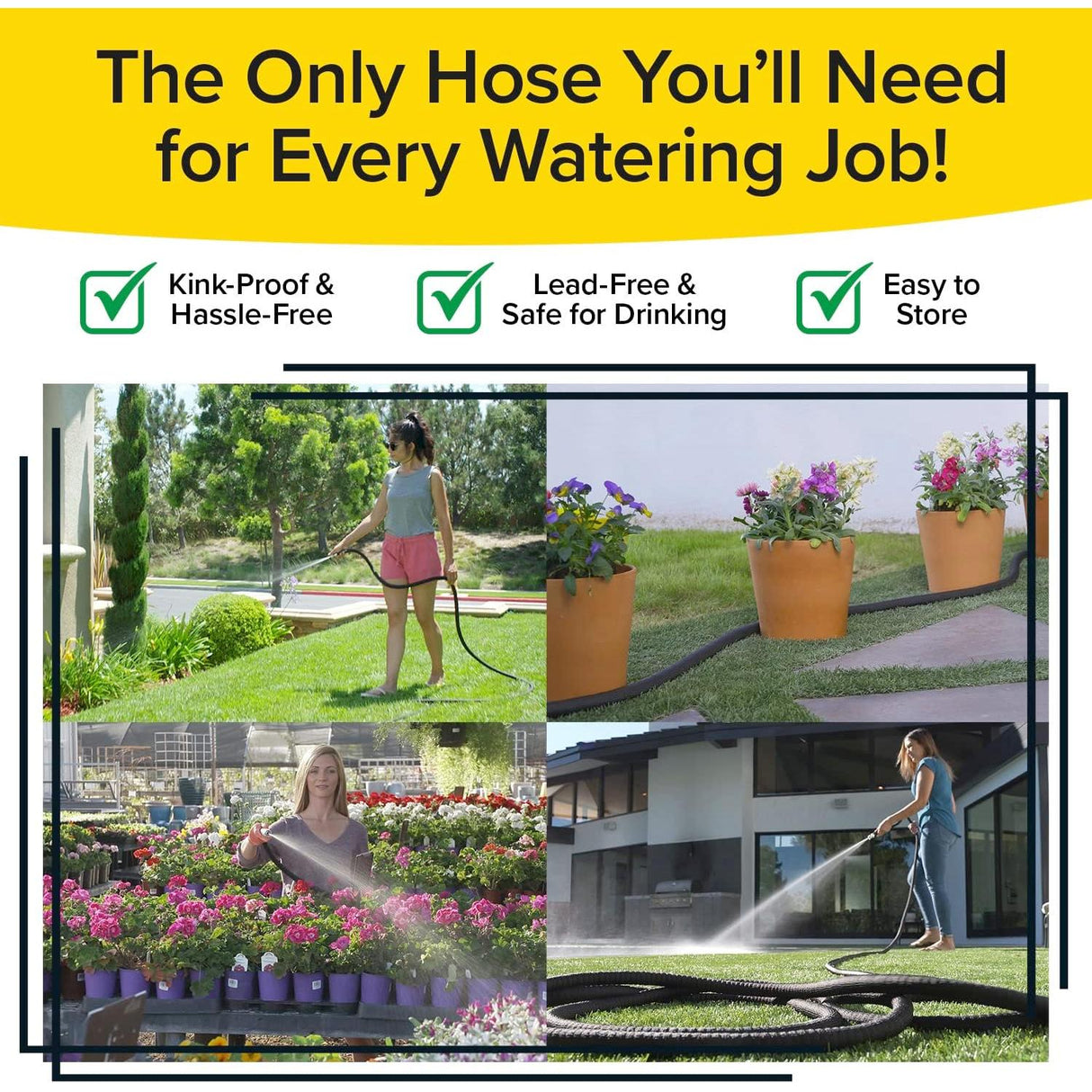 Pocket Hose Silver Bullet Pocket Garden Hose, 50 feet-097298072345-LR-340925-7-LR eShop