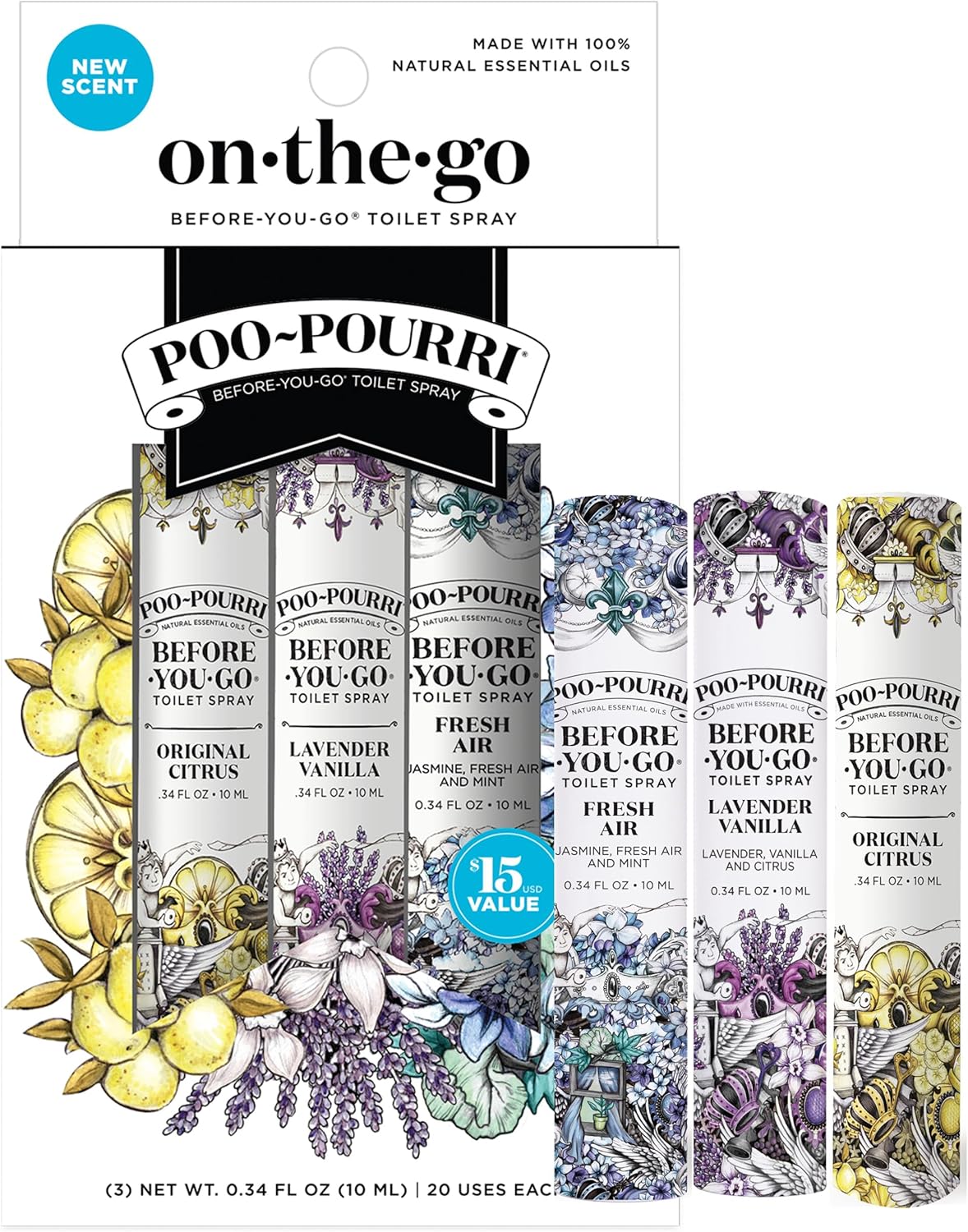 Poo~Pourri Before-You-Go Toilet Spray - On The Go Set, 3 count-848858021644-LR-358763-2-LR eShop