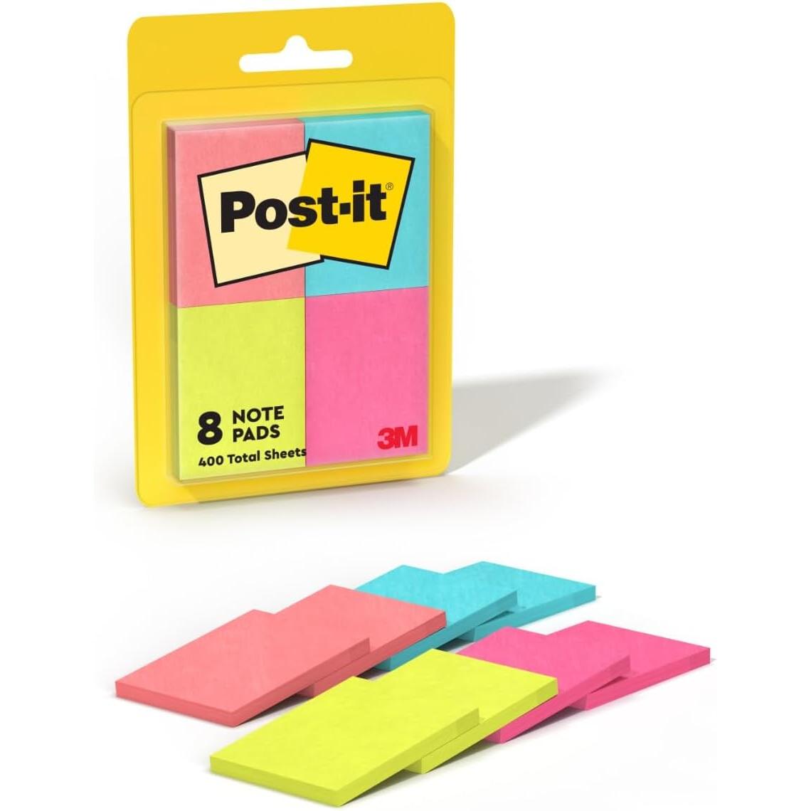 Post-it Mini Sticky Notes, 8 Note Pads - Poptimistic Collection, 1.38" x 1.87"-021200590306-LR-184924-1-LR eShop