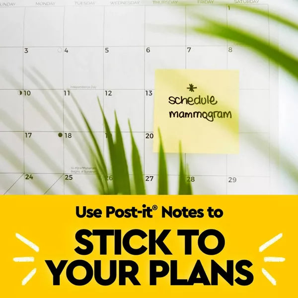 Post-it Sticky Notes 4 Pad Pack, 3" x 3" - Canary Yellow-021200569005-LR-110959-13-LR eShop