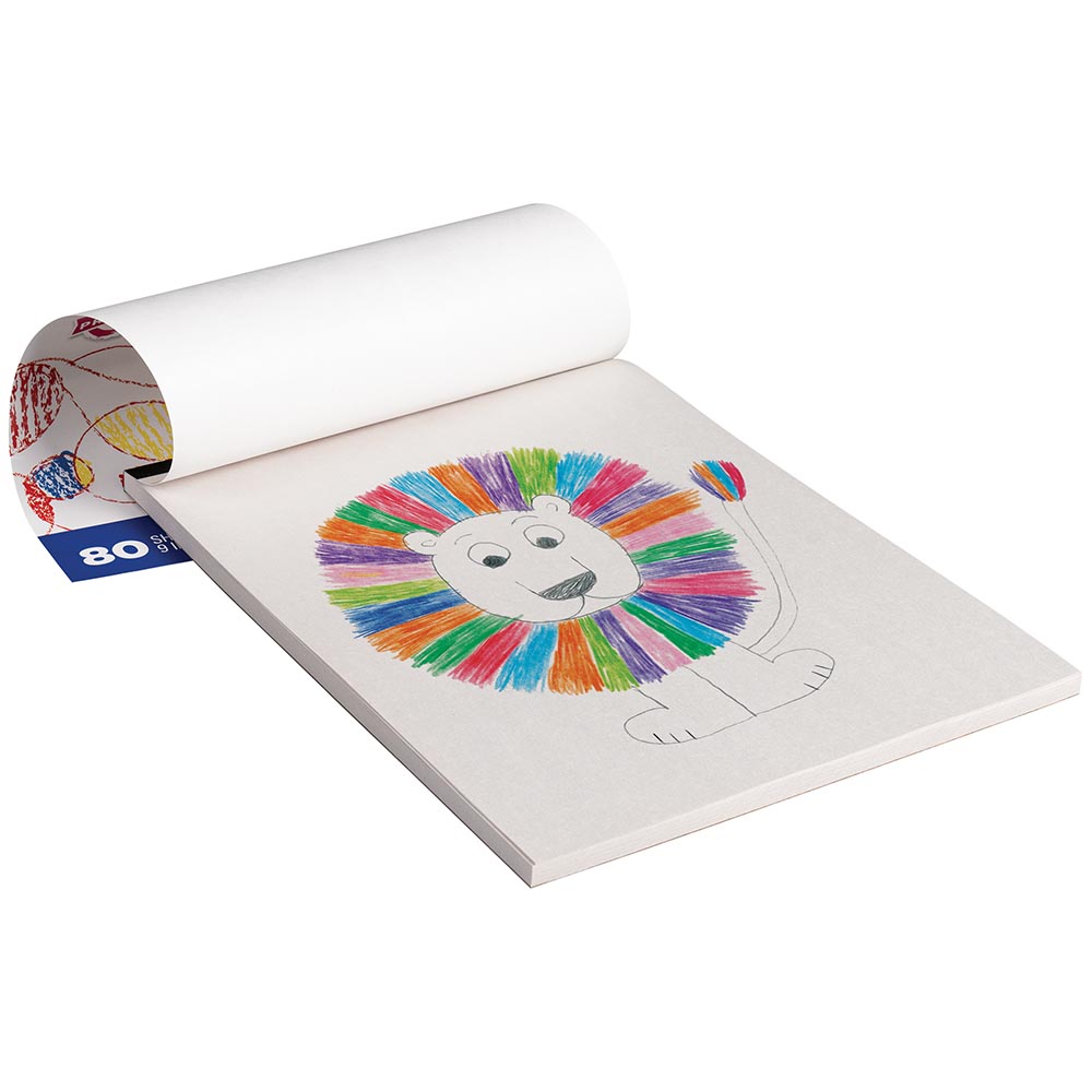 PRANG Doodle Paper Pad, 80 Sheets - White, 9" x 12"-084001046090-LR-33027-2-LR eShop