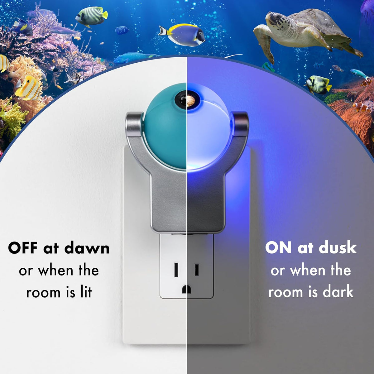 projectables Light Sensing LED Night Light - Tropical Fish-043180112965-LR-275929-5-LR eShop