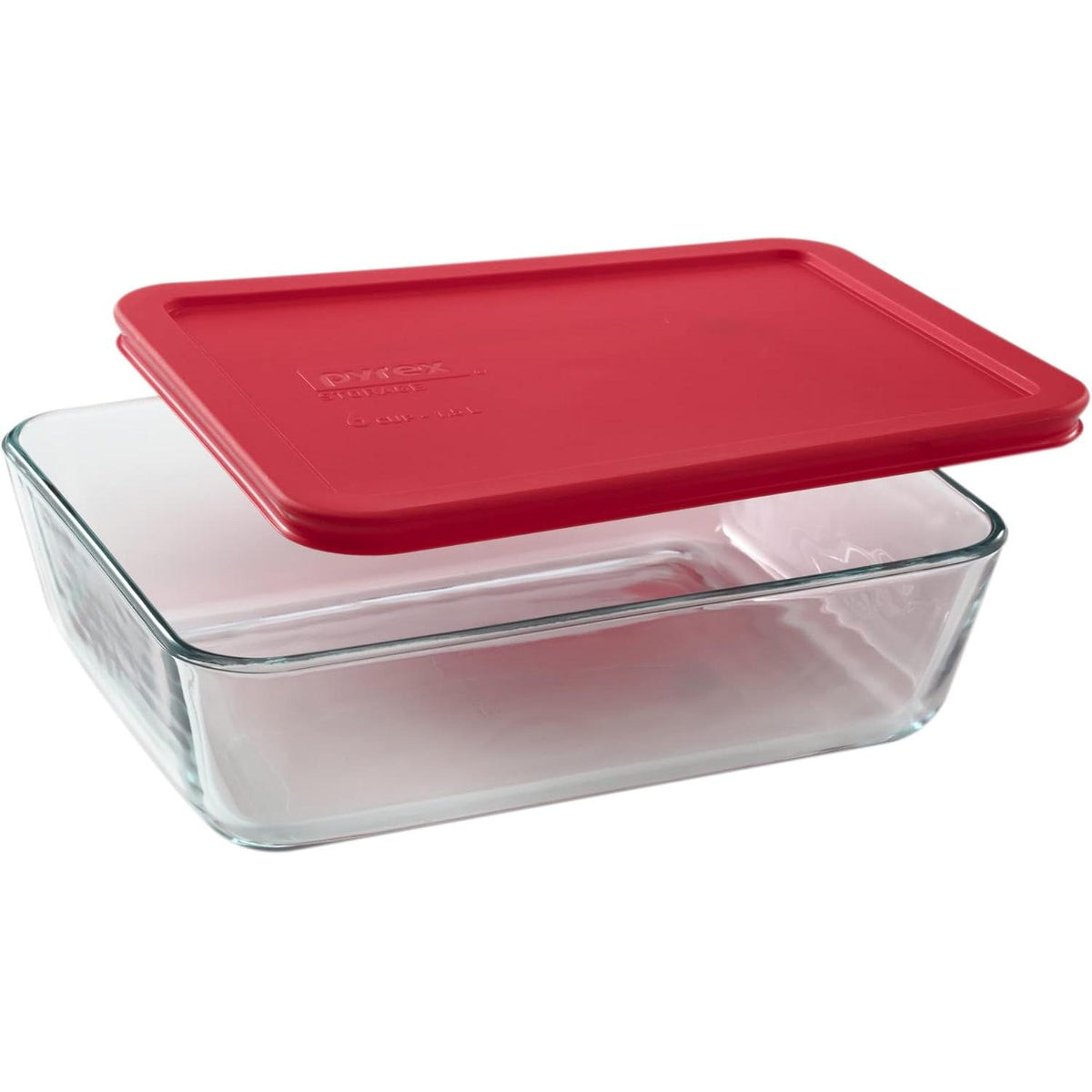 Pyrex Simply Store 6 Cups Clear Food Storage Container With Lid - Red-071160032842-LR-241522-3-LR eShop