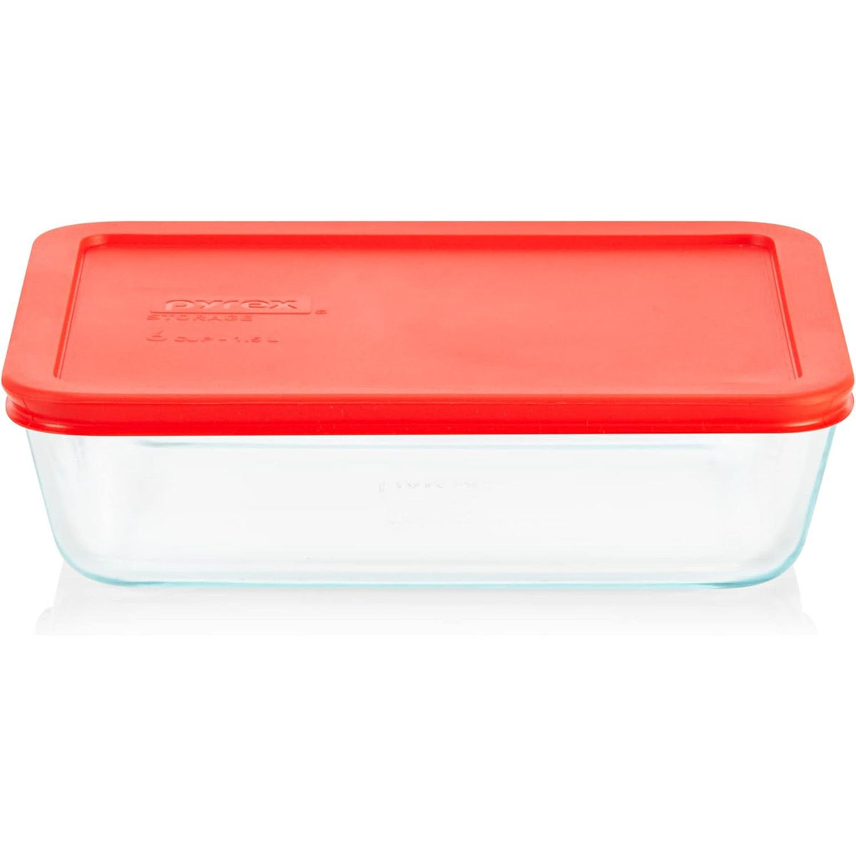 Pyrex Simply Store 6 Cups Clear Food Storage Container With Lid - Red-071160032842-LR-241522-4-LR eShop