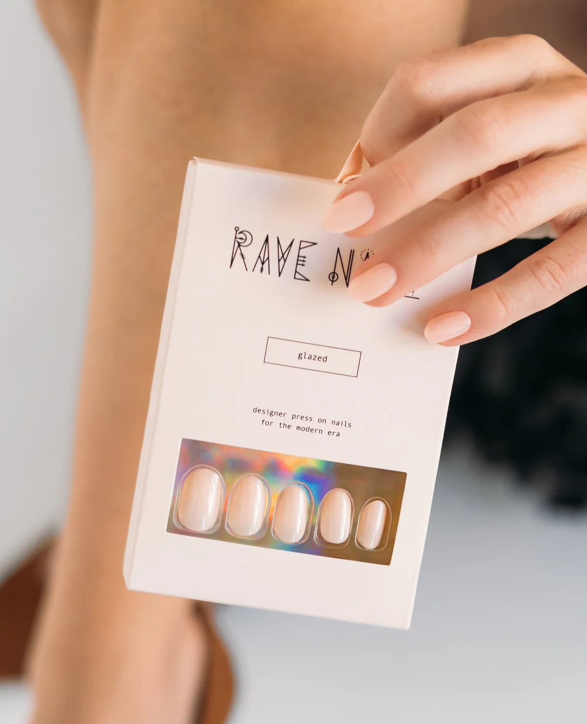 RAVE NAILZ Designer Press On Nails - Glazed-850019909364-LR-359541-3-LR eShop