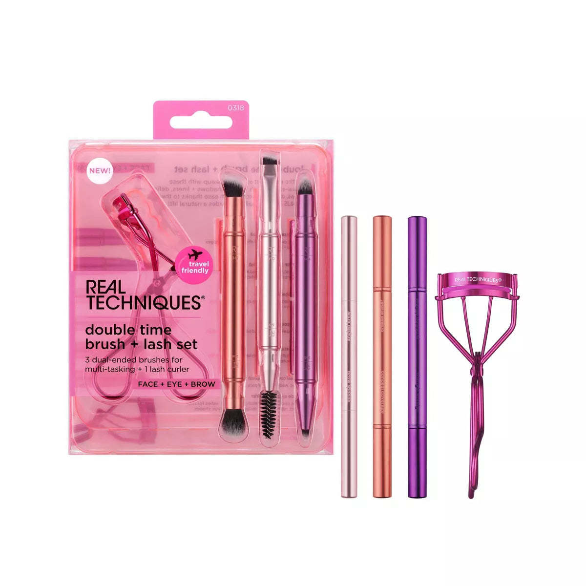 Real Techniques Double Time Brush + Lash Set, 4 count-079625446364-LR-357103-1-LR eShop
