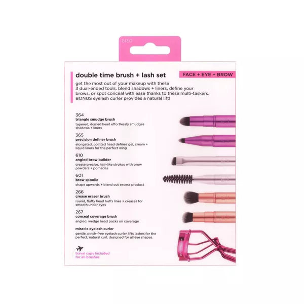 Real Techniques Double Time Brush + Lash Set, 4 count-079625446364-LR-357103-9-LR eShop