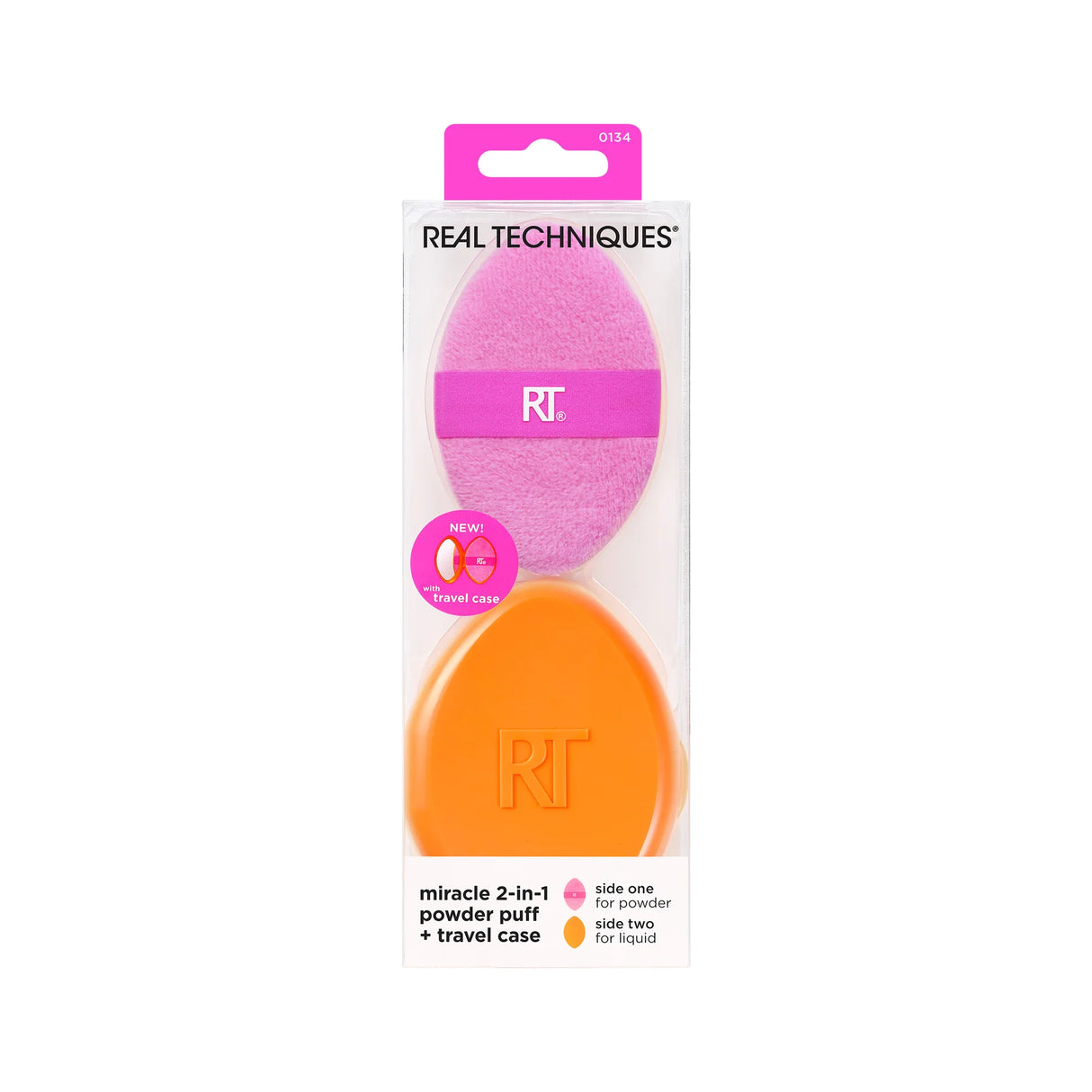 Real Techniques Miracle 2-In-1 Powder Puff + Travel Case-079625445107-LR-361249-1-LR eShop