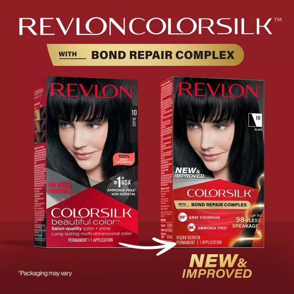 REVLON ColorSilk Permanent Hair Color with Bond Repair Complex - 010 Black-309970185015-LR-344510-4-LR eShop