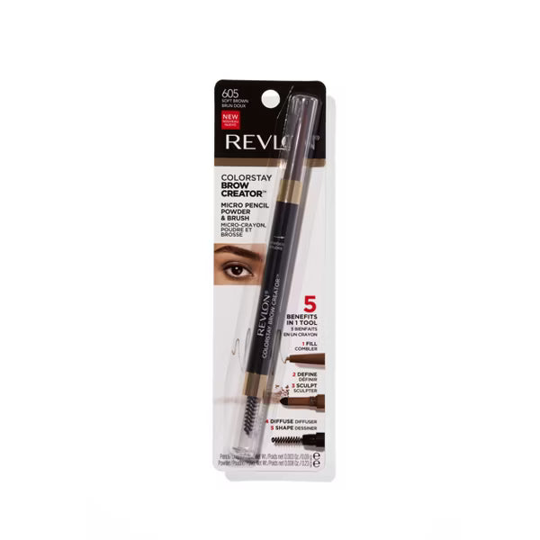 REVLON ColorStay Brow Creator Brow Pencil & Powder - 605 Soft Brown-309977334027-LR-326806-2-LR eShop