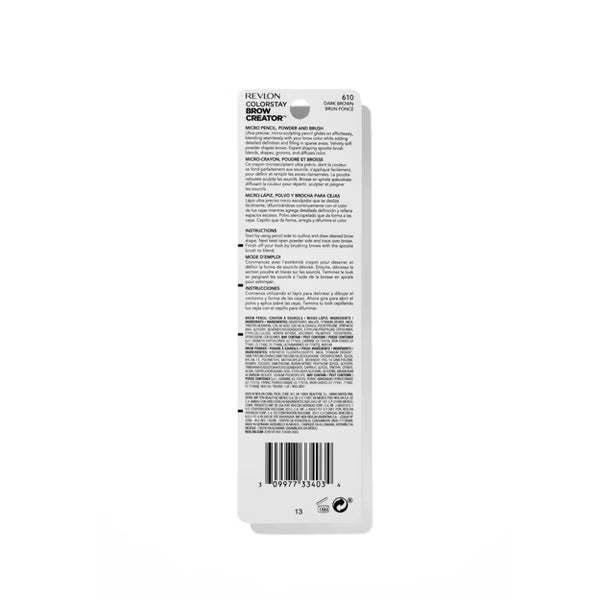 REVLON ColorStay Brow Creator Brow Pencil & Powder - 610 Dark Brown-309977334034-LR-326807-5-LR eShop