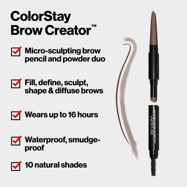 REVLON ColorStay Brow Creator Brow Pencil & Powder - 610 Dark Brown-309977334034-LR-326807-6-LR eShop