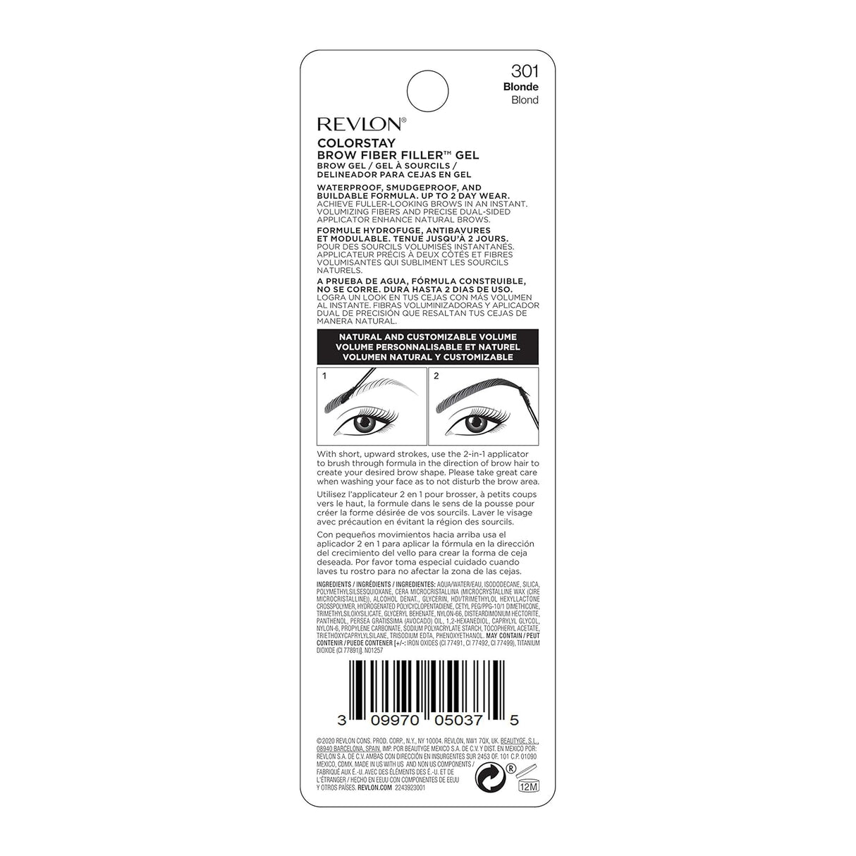 REVLON ColorStay Brow Fiber Filler - 301 Blonde-309970050375-LR-337590-10-LR eShop