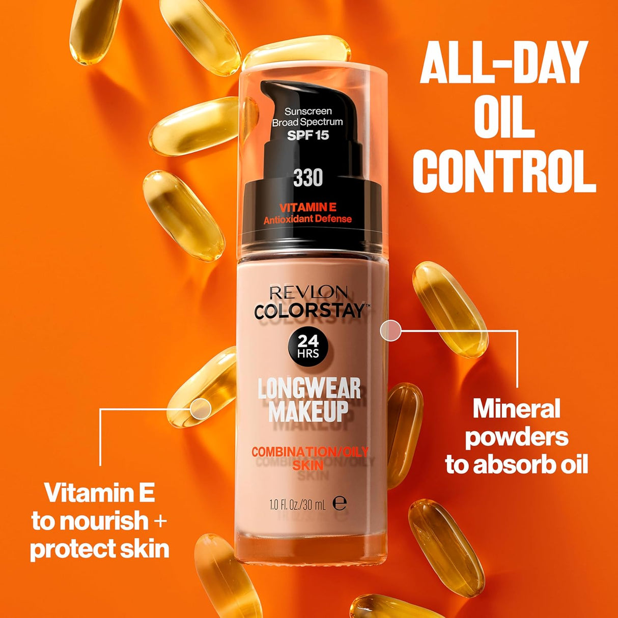 REVLON ColorStay Longwear Makeup for Combination & Oily Skin - 270 Chestnut-309970004842-LR-327456-4-LR eShop