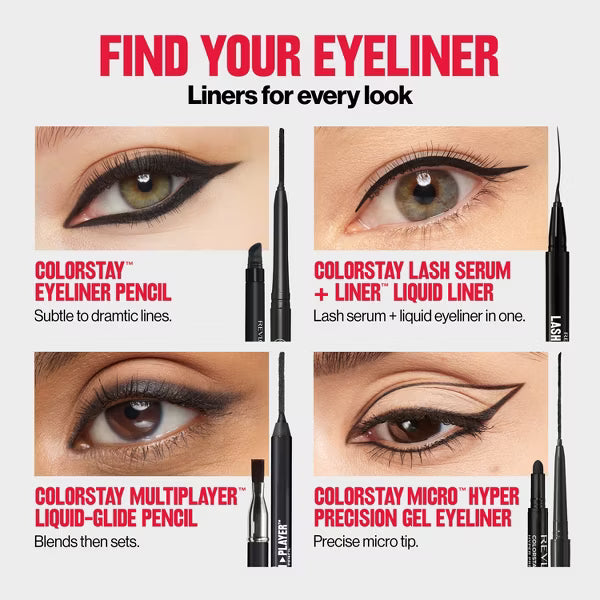 REVLON ColorStay Pencil Waterproof Eyeliner With Built-In Sharpener - 215 White-309970263805-LR-358342-12-LR eShop