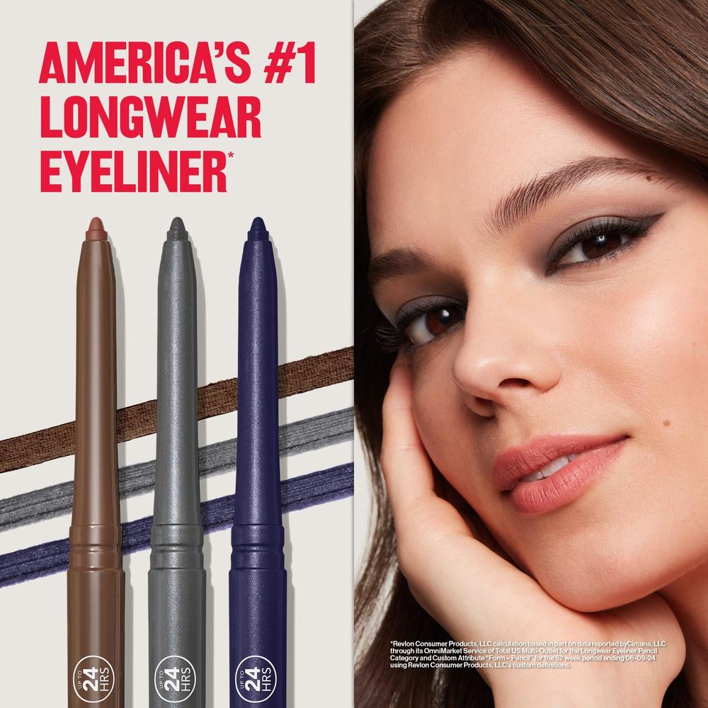 REVLON ColorStay Pencil Waterproof Eyeliner With Built-In Sharpener - 203 Brown-309973978034-LR-161642-9-LR eShop