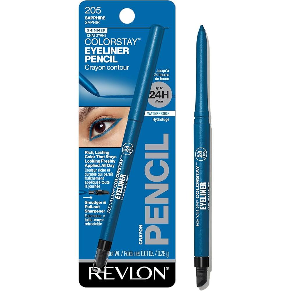 REVLON ColorStay Pencil Waterproof Eyeliner With Built-In Sharpener - 205 Sapphire-309976734057-LR-274395-1-LR eShop