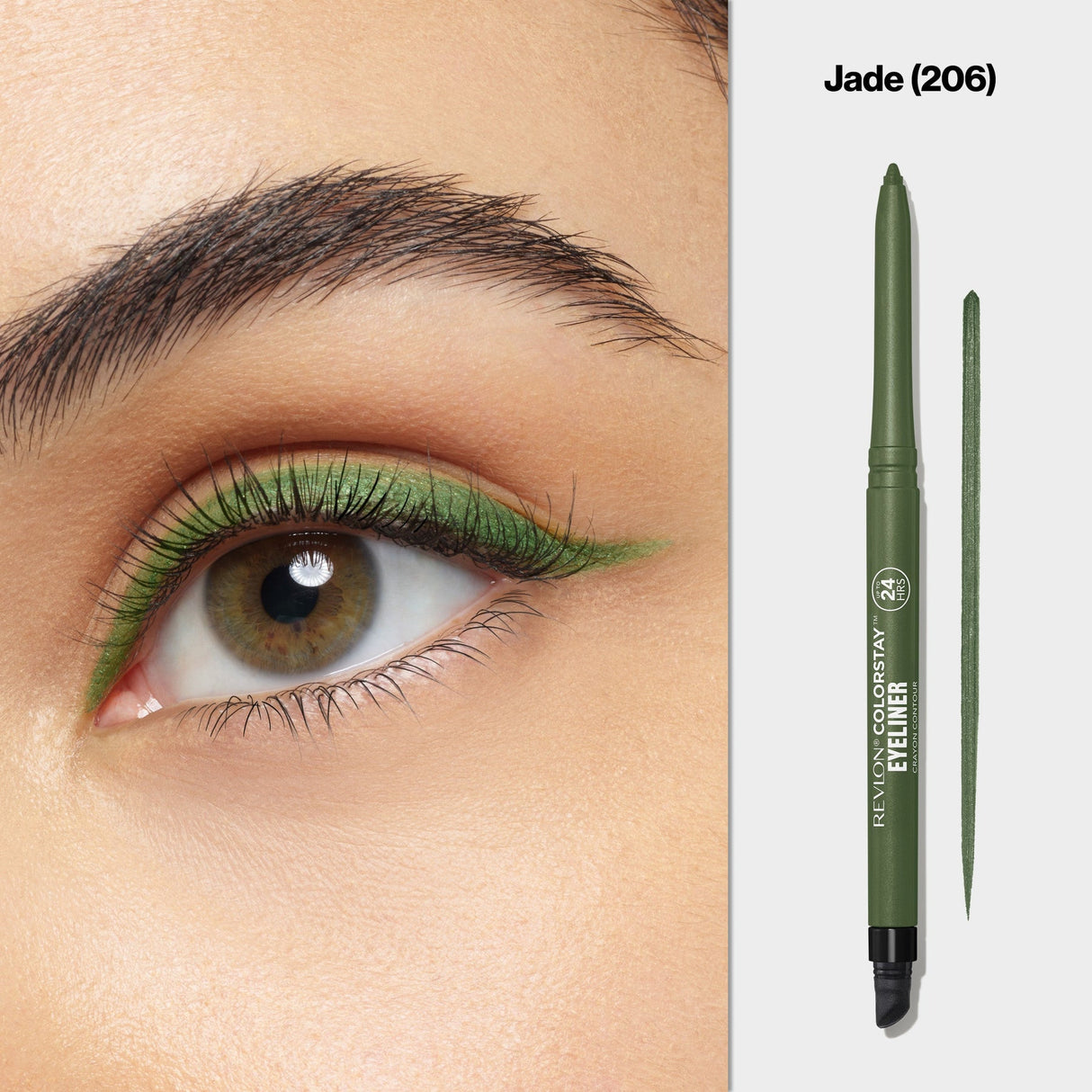 REVLON ColorStay Pencil Waterproof Eyeliner With Built-In Sharpener - 206 Jade-309976734064-LR-274396-3-LR eShop