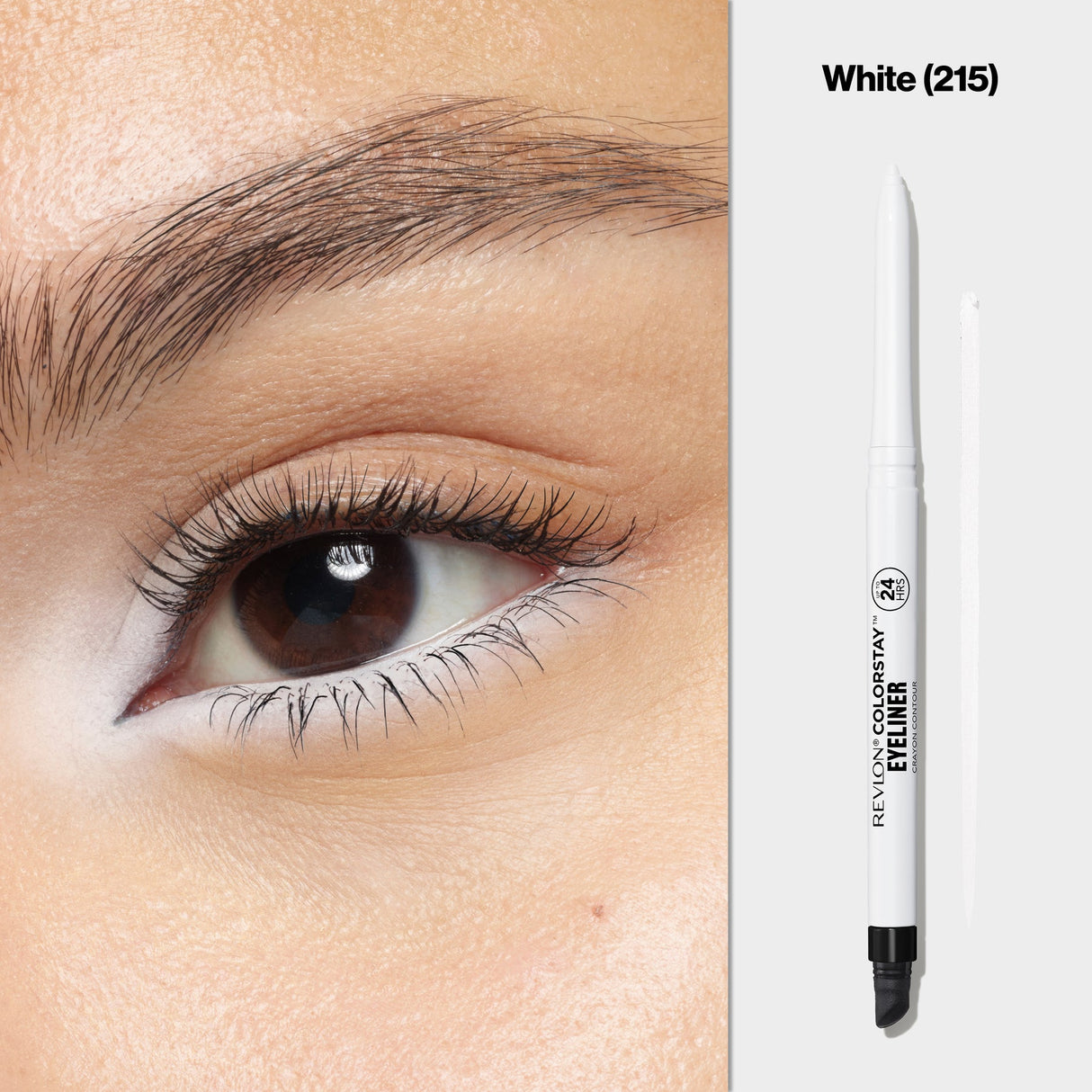 REVLON ColorStay Pencil Waterproof Eyeliner With Built-In Sharpener - 215 White-309970263805-LR-358342-4-LR eShop