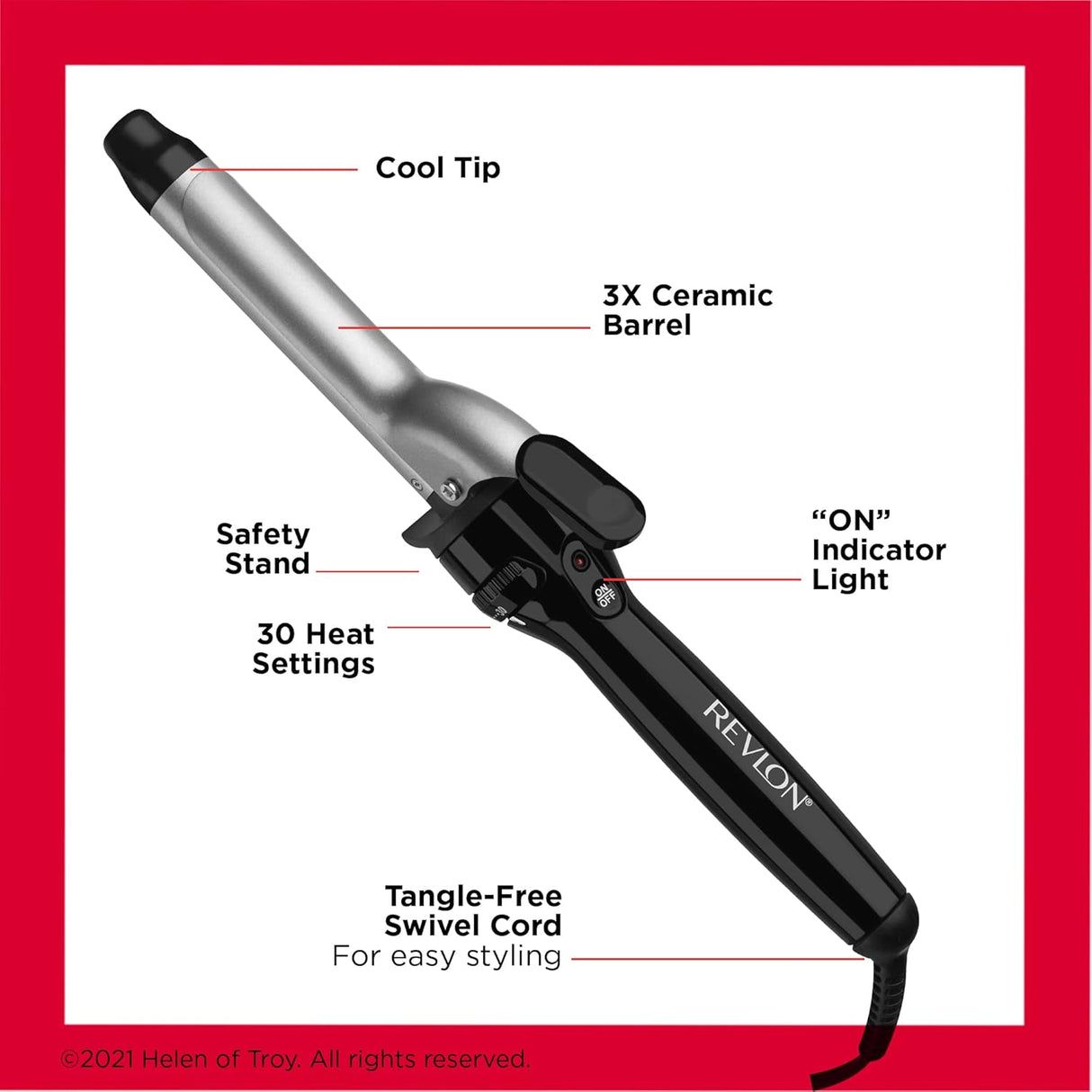 REVLON Perfect Heat Triple Ceramic Curling Iron, 1"-761318200512-LR-188351-5-LR eShop