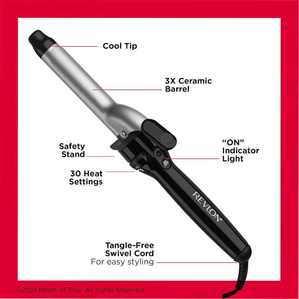 REVLON Perfect Heat Triple Ceramic Curling Iron, 1"-761318200512-LR-188351-5-LR eShop