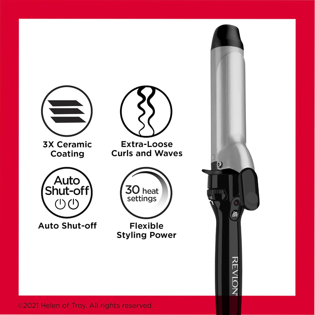 REVLON Perfect Heat Triple Ceramic Curling Iron, 1.5"-761318200505-LR-188349-6-LR eShop